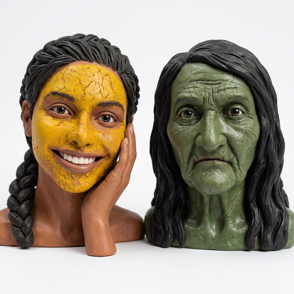 Baglamukhi and Dhumavati - two of the ten Mahavidya goddesses in Shakta Tantra tradition